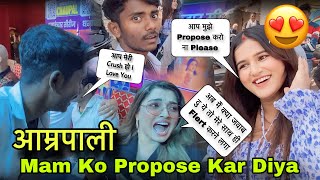 Aamrapali Mam Ke Saath Flert 😂 Aaj Propose Kar Diya Main Toh  Karan King Vlogs [upl. by Kavita]