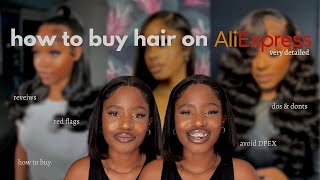 how to buy affordable hair on aliexpress  very detailed  south african youtuber [upl. by Ellesij]