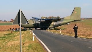 Transall C 160 Überflug und Landung in Ballenstedt [upl. by Notlrac]