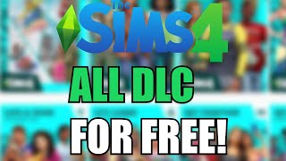 The Sims 4 ALL DLC PACKS for FREE  How I Got Sims 4 Expansion Packs for FREE [upl. by Gally]