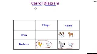 Read and interpret a Carroll diagram Math Lecture  Sabaqpk [upl. by Atnahs]