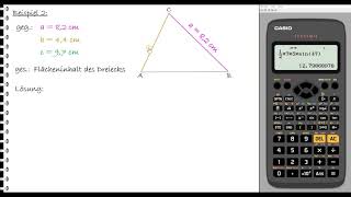 LernvideoFlächeninhalt Dreieck quotSinusFormelquot [upl. by Olrak]