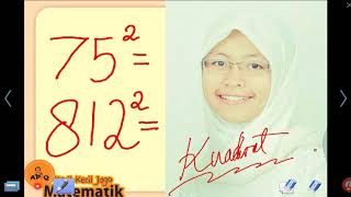 Cara Menghitung Perkalian Kuadrat Cepat 7 Detik Sampai Ratusan [upl. by Terrab]