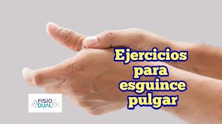 Ejercicios para ESGUINCE DEDO PULGAR MANO [upl. by Radack]