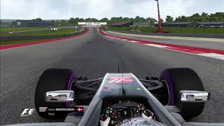 F1 2017 Magnussen Onboard Austin [upl. by Gerardo]