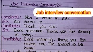 Job interview conversation in English Job interview questions and answers Job interview 😍 [upl. by Harriette707]