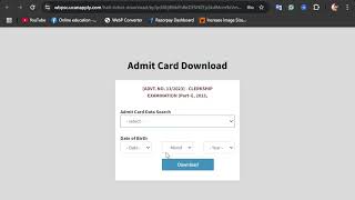 Wbpsc Clerkship Admit Card download 2024  PSC Clerkship Admit Card download 2024 [upl. by Tatianas]