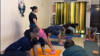 Chandra Namaskara with Backbends  Halasana for All Levels  Live Yoga [upl. by Yajnas]