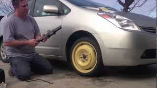 MDOP15 Prius Tire Change  How to change a tire with those tools in your car [upl. by Dloraj]