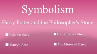 Symbolism in Harry Potter and the Philosophers Stone  BS English  Symbols in Harry Potter [upl. by Himelman]