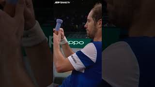 Richard Gasquet Speedy amp Satisfying Racket ReGrip 😌 Shorts [upl. by Joane]