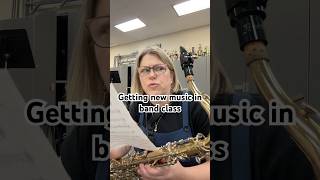 When Your Band Director Hands Out New Music BandDirector band tuba tenorsax flute drums music [upl. by Beall]