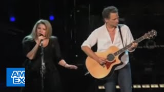 Stevie Nicks and Lindsey Buckingham Sing quotLandslidequot Live  American Express [upl. by Maillil]