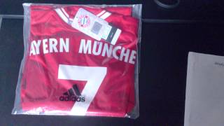 FC Bayern jersey unboxing  home 201314  Wembley Final [upl. by Ernst253]