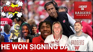 Wisconsin Badgers football recruiting SIGNING DAY live show Luke Fickell putting in work [upl. by Cicily793]