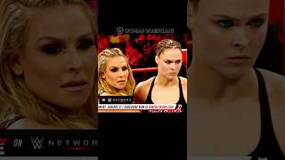 SHORT MATCH  Sasha Banks amp Bayley vs Ronda Rousey amp Natalya  Monday night raw 21012019 [upl. by Loesceke]