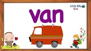 Three Letter Words  Preschool Learning  3 letter words Kids Education Video  3 Letter Words [upl. by Orsino922]