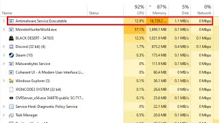 How To Fix Antimalware Service Executable High Disk Usage Windows on 1110 [upl. by Ailhad]