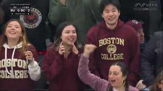 Boston College vs Boston University  2024 Hockey East Championship Highlights [upl. by Ecirtra]