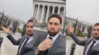 Klay Thompson At The White House [upl. by Anasiul]