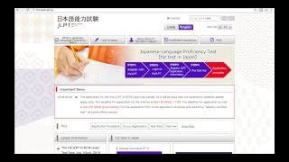 TUTORIAL DAFTAR JLPT DIJAMIN LANCAR JAPANESETEST [upl. by Etnoj49]