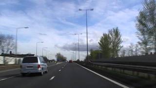 Driving Along The M53 amp M56 Motorways From Wallasey To Elton England 2nd April 2011 [upl. by Far601]