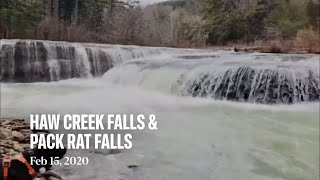 Pack Rat Falls and Haw Creek Falls FLOWING [upl. by Pauletta]