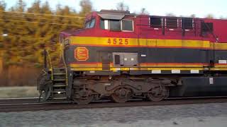 CP 8132 wUSWECKB loaded coal KCSM DPU 113024 [upl. by Ameekahs]