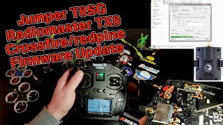 Radiomaster TX8 Redpine Crossfire firmware update Jumper T8SG V2 V3 plus endpoint midpoint aux [upl. by Yelyah]