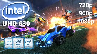 Rocket League on Intel UHD Graphics 630  720p 900p 1080p [upl. by Mureil]