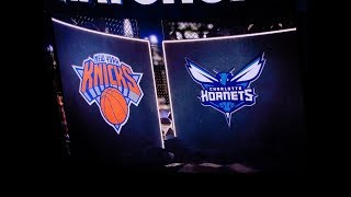 New York Knicks vs Charlotte Hornets Starting Lineups 12092018 [upl. by Alyak]