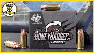 ANGRY BadgerBlack Hills Ammo 100 Grain P Honey Badger 9MM SelfDefense Ammo Ballistic Gel Test [upl. by Mariande913]