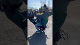 Moped wheelie 50cc af16 honda bikelife wheelie [upl. by Yttap931]