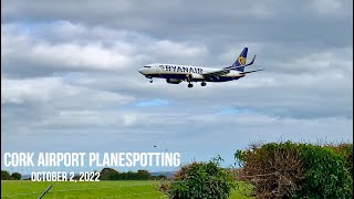 Planespotting at Cork Airport on October 2nd 2022 [upl. by Naillil]