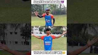 Jasprit bumrah yorker😈Practice Vs Match😁 shorts cricket [upl. by Salamone]