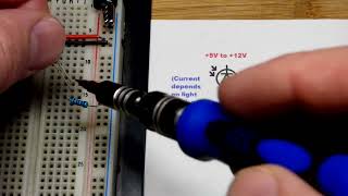 Simple photodiode light sensor circuit schematic diagram by Electronzap [upl. by Ahsirpac550]