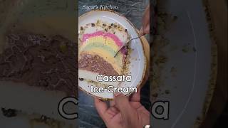 Cassata icecream cake food creamsicle recipe icecream dessert [upl. by Shanley218]