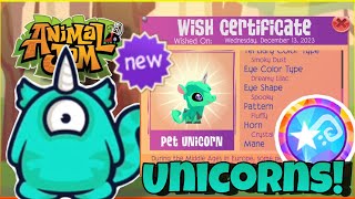 HOW TO GET AND CUSTOMIZE YOUR OWN UNICORN IN AJPW   WISH COIN GIVEAWAY [upl. by Zzaj]