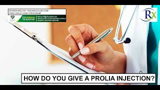 How Do You Give A Prolia Injection [upl. by Kcirdderf]