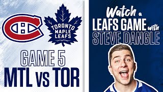 ReWatch Toronto Maple Leafs vs Montreal Canadiens Game 5 LIVE w Steve Dangle [upl. by Amahs]