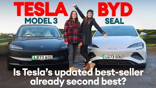 Tesla Model 3 vs BYD Seal TESTED  Is Tesla’s newcomer already second best  Electrifying [upl. by Nathalia]