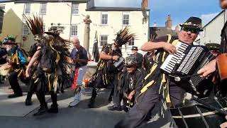 Wreckers Border Morris 3 Jolly Sheepskins Wreckers Day Cawsand Square Cornwall 17 Sept 2022 [upl. by Mou]