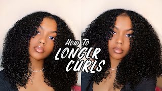 HOW I ACHIEVE LONGER DEFINED CURLS  BETTER LENGTH CLIP INS [upl. by Amesari]