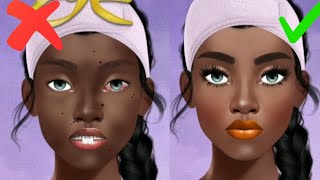 ASMR makeup for dark skin tone 😍 animation  MakeupWhispers [upl. by Firman]