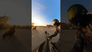 Gymkhana Moscow DRZ 400 SM on Insta 360 x3 [upl. by Nnaynaffit]