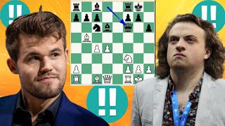 Magnus Carlsen vs Hans Niemann chess game 135 [upl. by Neelat]