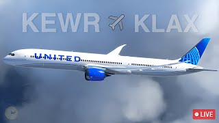 Face Reveal  1k Special  Newark to Los Angeles  United 787 MSFS [upl. by Lleze]