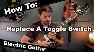 How to Fix a Toggle Switch  Electric Guitar  Easy [upl. by Eimma303]