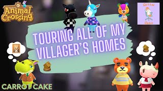 Touring All My Villager Homes and Yards in Animal Crossing [upl. by Row]