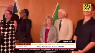 DIPLOMATIE Suède présentation des Lettres de Créances de Mme Nana Rosine Aurelie IVOUBA [upl. by Grim91]